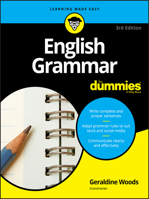Title details for English Grammar For Dummies by Geraldine Woods - Wait list